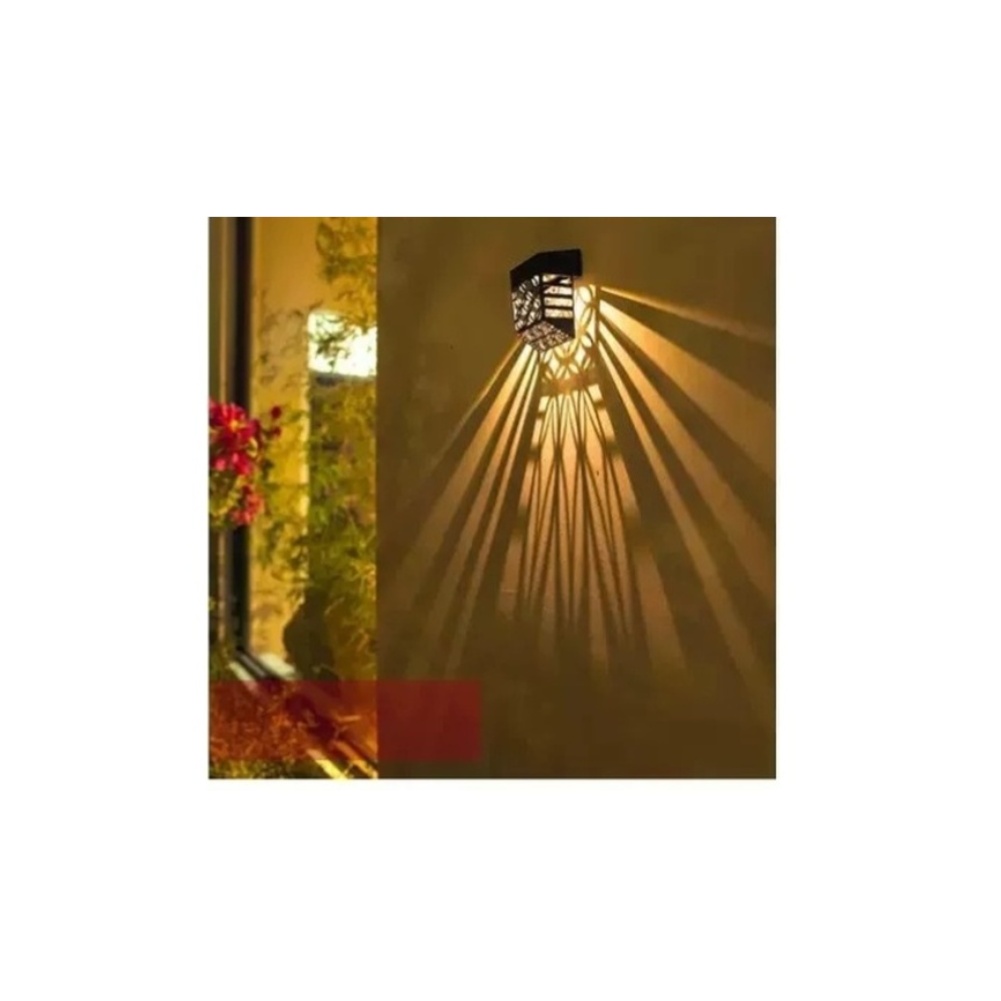 Outdoor Lighting Pathway - Solarbetriebene LED-Gartenzaunleuchte, wasserdichte dekorative Außenwandlampe für